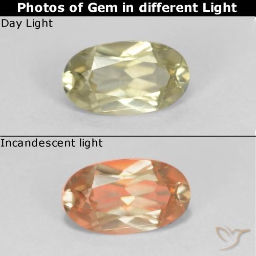 0,53ct Ovale sfaccettato giallo Diaspro cangiante dal Brasile, Dimension 6,6 x 3,8mm, Natural non trattati Gemstone, VVS-VS Clarity, 1 piece Diaspro cangiante in Giallo chiaro Color, Mohs Hardness of 6,5 - 7 adatto per gioielli da indossare ogni giorno, Photo A
