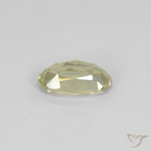 Color-Change Diaspore Gemstone in 6.6 x 3.8 mm Size for Sale, Color-Change Diaspore Stone in Light Yellow Color