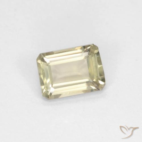 0.71 ct Yellow Color-Change Diaspore Stone, Natural Color-Change Diaspore in Octagon Facet Shape for Sale