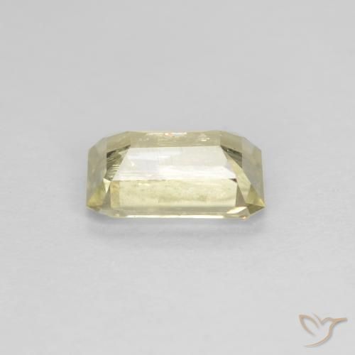Color-Change Diaspore Gemstone in 6.6 x 4.5 mm Size for Sale, Color-Change Diaspore Stone in Light Yellow Color