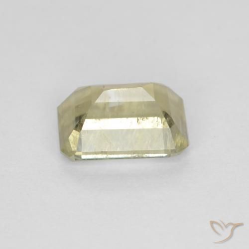 Color-Change Diaspore Gemstone in 6.1 x 4.3 mm Size for Sale, Color-Change Diaspore Stone in Pale Yellow Color