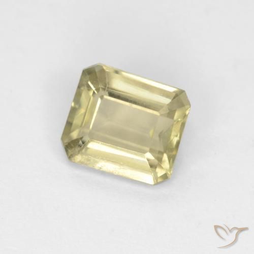 0.94 ct Yellow Color-Change Diaspore Stone, Natural Color-Change Diaspore in Octagon Facet Shape for Sale