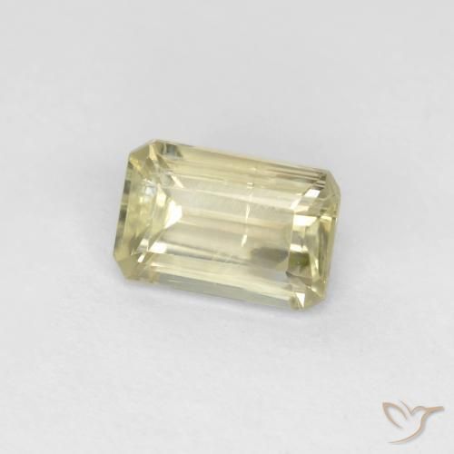 0.78 ct Yellow Color-Change Diaspore Stone, Natural Color-Change Diaspore in Octagon Facet Shape for Sale