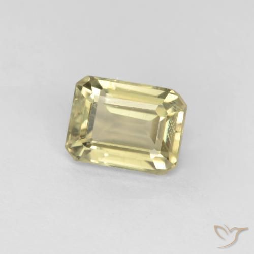 0.80 ct Yellow Color-Change Diaspore Stone, Natural Color-Change Diaspore in Octagon Facet Shape for Sale