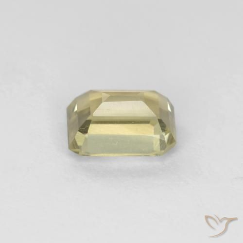 Color-Change Diaspore Gemstone in 5.9 x 4.5 mm Size for Sale, Color-Change Diaspore Stone in Very Pale Yellow Color