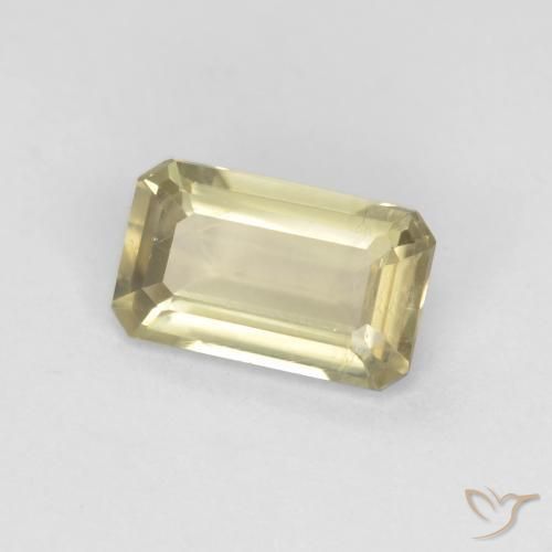 0.90 ct Yellow Color-Change Diaspore Stone, Natural Color-Change Diaspore in Octagon Facet Shape for Sale