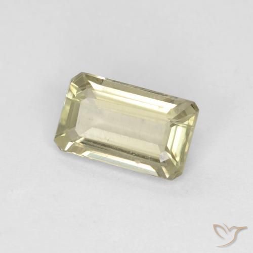 0.83 ct Yellow Color-Change Diaspore Stone, Natural Color-Change Diaspore in Octagon Facet Shape for Sale