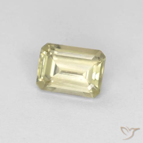 0.73 ct Yellow Color-Change Diaspore Stone, Natural Color-Change Diaspore in Octagon Facet Shape for Sale