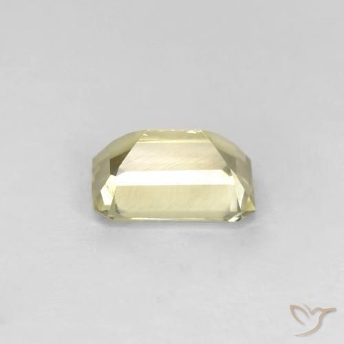 Color-Change Diaspore Gemstone in 6.2 x 4.5 mm Size for Sale, Color-Change Diaspore Stone in Yellow Beige Color