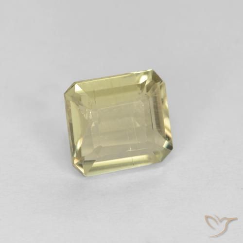 0.73 ct Yellow Color-Change Diaspore Stone, Natural Color-Change Diaspore in Octagon Facet Shape for Sale