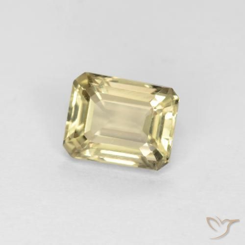 0.83 ct Yellow Color-Change Diaspore Stone, Natural Color-Change Diaspore in Octagon Facet Shape for Sale