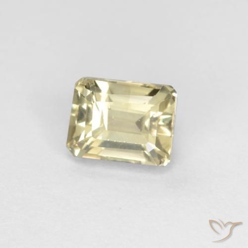 0.85 ct Yellow Color-Change Diaspore Stone, Natural Color-Change Diaspore in Octagon Facet Shape for Sale