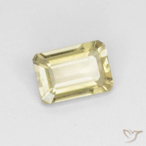0.85 ct Yellow Color-Change Diaspore Stone, Natural Color-Change Diaspore in Octagon Facet Shape for Sale