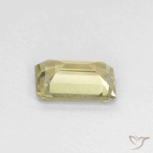 Color-Change Diaspore Gemstone in 6.9 x 4.8 mm Size for Sale, Color-Change Diaspore Stone in Very Light Yellow Color