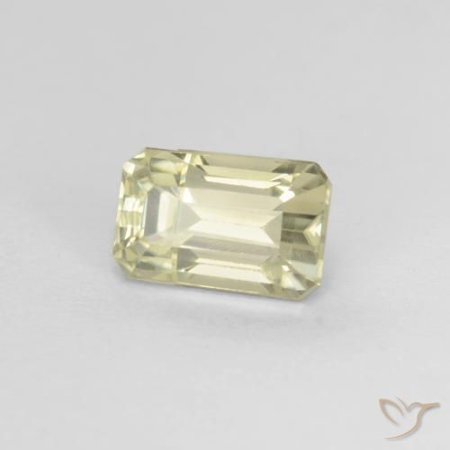 0.93 ct Yellow Color-Change Diaspore Stone, Natural Color-Change Diaspore in Octagon Facet Shape for Sale