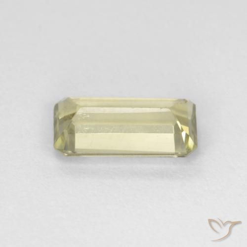 Color-Change Diaspore Gemstone in 7.7 x 4.1 mm Size for Sale, Color-Change Diaspore Stone in Pale Yellow Color