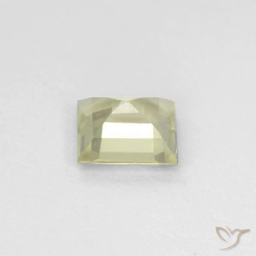Color-Change Diaspore Gemstone in 5 x 5 mm (calibrated) Size for Sale, Color-Change Diaspore Stone in Very Light Yellow Color