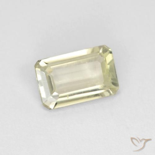 0.68 ct Yellow Color-Change Diaspore Stone, Natural Color-Change Diaspore in Octagon Facet Shape for Sale