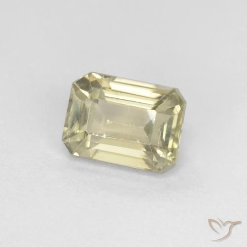 0.97 ct Yellow Color-Change Diaspore Stone, Natural Color-Change Diaspore in Octagon Facet Shape for Sale