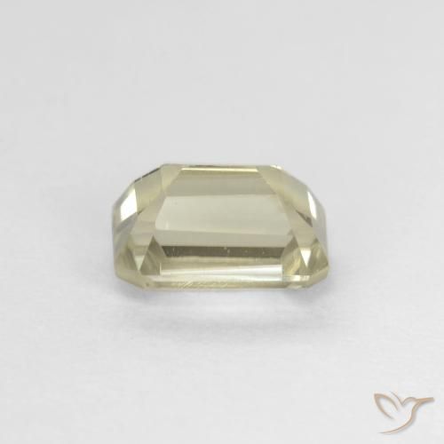 Color-Change Diaspore Gemstone in 6.3 x 4.6 mm Size for Sale, Color-Change Diaspore Stone in Pale Yellow Color