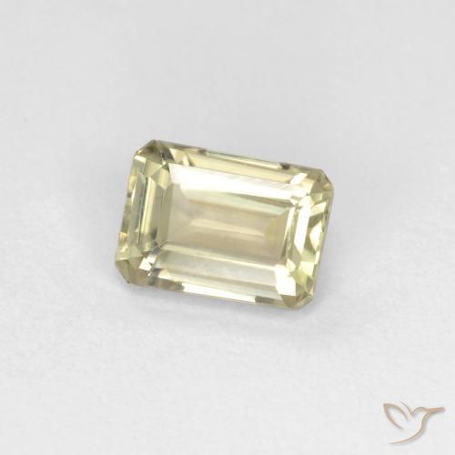 0.72 ct Yellow Color-Change Diaspore Stone, Natural Color-Change Diaspore in Octagon Facet Shape for Sale