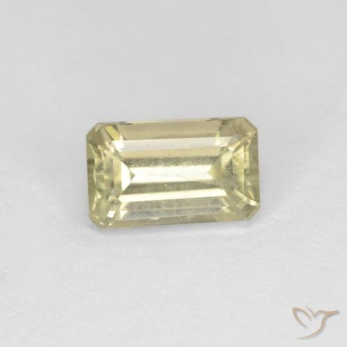 0.73 ct Yellow Color-Change Diaspore Stone, Natural Color-Change Diaspore in Octagon Facet Shape for Sale