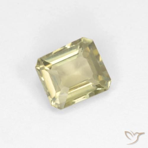 0.83 ct Yellow Color-Change Diaspore Stone, Natural Color-Change Diaspore in Octagon Facet Shape for Sale