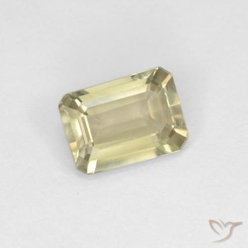 0.71 ct Yellow Color-Change Diaspore Stone, Natural Color-Change Diaspore in Octagon Facet Shape for Sale