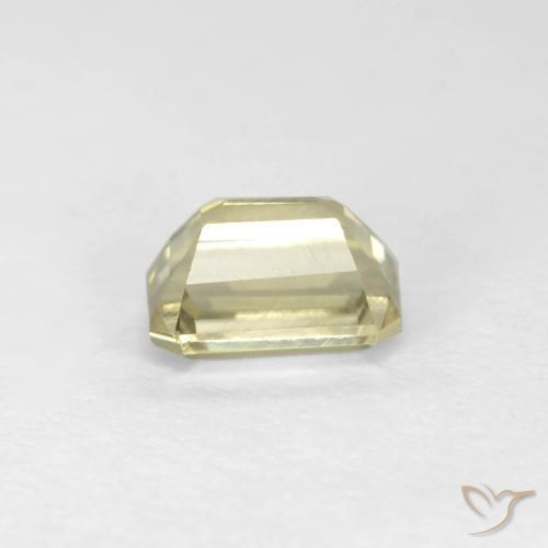 Color-Change Diaspore Gemstone in 6 x 4 mm (calibrated) Size for Sale, Color-Change Diaspore Stone in Very Pale Yellow Color