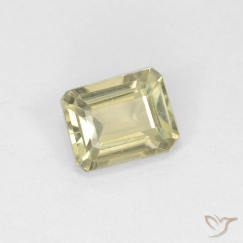 0.77 ct Yellow Color-Change Diaspore Stone, Natural Color-Change Diaspore in Octagon Facet Shape for Sale