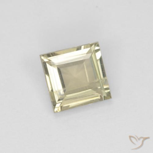 0.70 ct Yellow Color-Change Diaspore Stone, Natural Color-Change Diaspore in Square Facet Shape for Sale