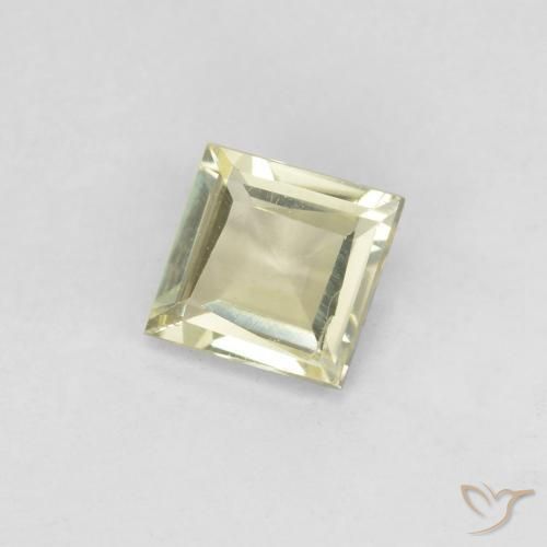 0.45 ct Yellow Color-Change Diaspore Stone, Natural Color-Change Diaspore in Square Facet Shape for Sale