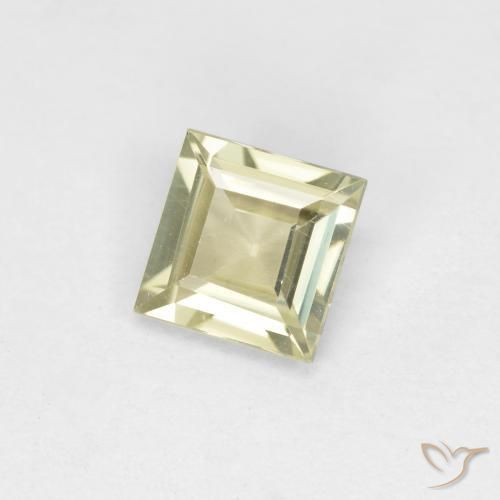 0.48 ct Yellow Color-Change Diaspore Stone, Natural Color-Change Diaspore in Square Facet Shape for Sale