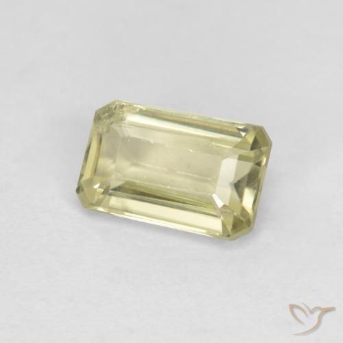 0.77 ct Yellow Color-Change Diaspore Stone, Natural Color-Change Diaspore in Octagon Facet Shape for Sale
