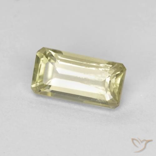 0.76 ct Yellow Color-Change Diaspore Stone, Natural Color-Change Diaspore in Octagon Facet Shape for Sale