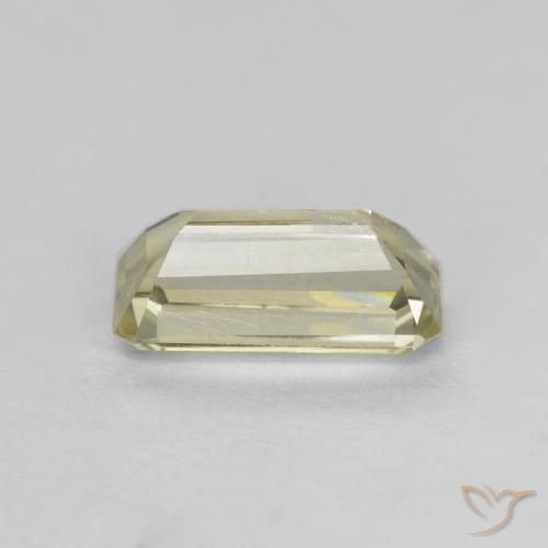 Color-Change Diaspore Gemstone in 7.1 x 3.7 mm Size for Sale, Color-Change Diaspore Stone in Medium Yellow Color