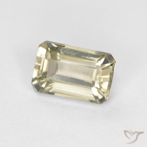 0.63 ct Yellow Color-Change Diaspore Stone, Natural Color-Change Diaspore in Octagon Step Cut Shape for Sale