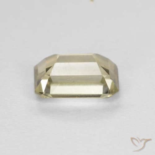 Color-Change Diaspore Gemstone in 6 x 4 mm (calibrated) Size for Sale, Color-Change Diaspore Stone in Pale Yellow Color