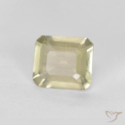 0.61 ct Yellow Color-Change Diaspore Stone, Natural Color-Change Diaspore in Octagon Step Cut Shape for Sale
