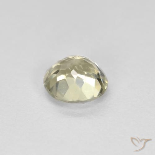 Color-Change Diaspore Gemstone in 5.5 mm (calibrated) Size for Sale, Color-Change Diaspore Stone in Pale Yellow Color