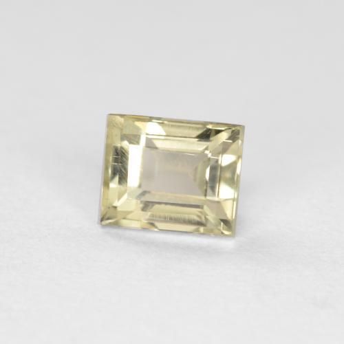 0.46 ct Yellow Color-Change Diaspore Stone, Natural Color-Change Diaspore in Baguette Facet Shape for Sale