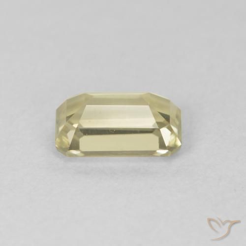 Color-Change Diaspore Gemstone in 6.9 x 4.5 mm Size for Sale, Color-Change Diaspore Stone in Light Yellow Color