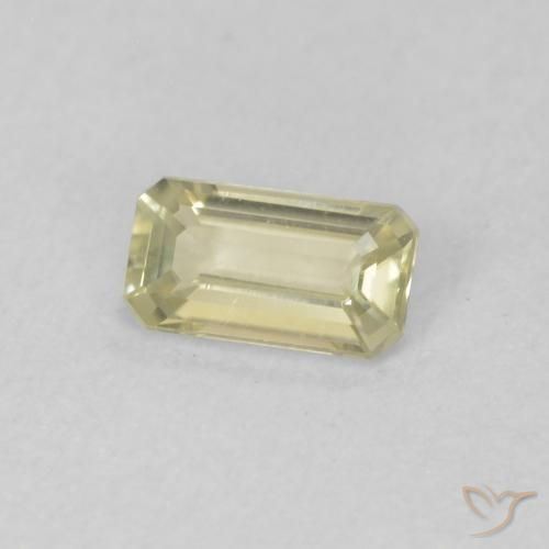 0.29 ct Yellow Color-Change Diaspore Stone, Natural Color-Change Diaspore in Octagon Step Cut Shape for Sale