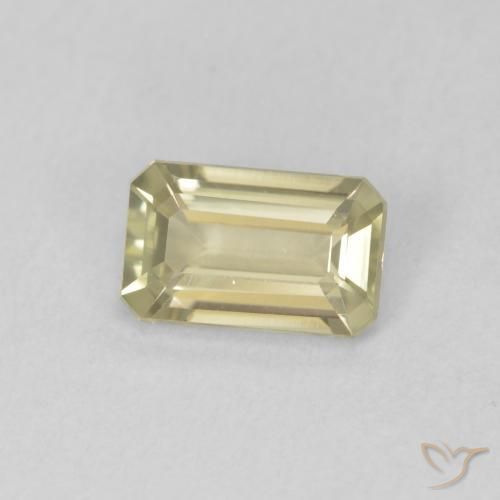 0.81 ct Yellow Color-Change Diaspore Stone, Natural Color-Change Diaspore in Octagon Step Cut Shape for Sale