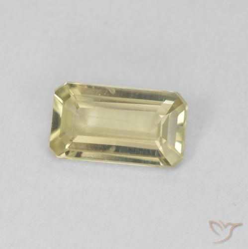 0.71 ct Yellow Color-Change Diaspore Stone, Natural Color-Change Diaspore in Octagon Step Cut Shape for Sale
