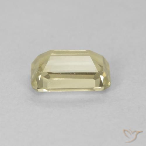 Color-Change Diaspore Gemstone in 6.5 x 4.2 mm Size for Sale, Color-Change Diaspore Stone in Light Yellow Color