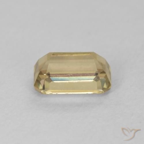 Color-Change Diaspore Gemstone in 6.5 x 4.2 mm Size for Sale, Color-Change Diaspore Stone in Light Yellow Color