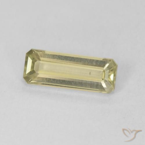 1.35 ct Yellow Color-Change Diaspore Stone, Natural Color-Change Diaspore in Octagon Step Cut Shape for Sale