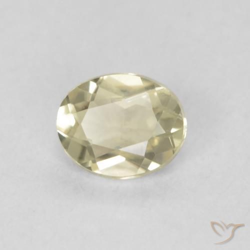 0.32 ct Yellow Color-Change Diaspore Stone, Natural Color-Change Diaspore in Oval Facet Shape for Sale