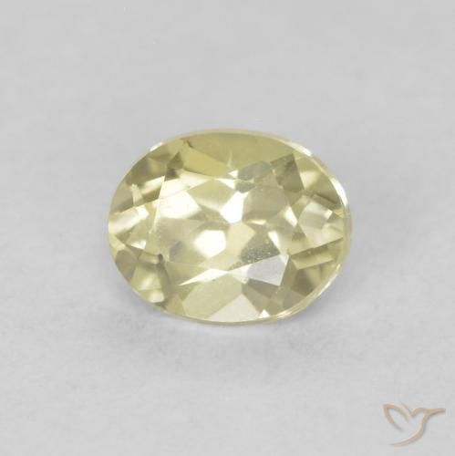 0.44 ct Yellow Color-Change Diaspore Stone, Natural Color-Change Diaspore in Oval Facet Shape for Sale